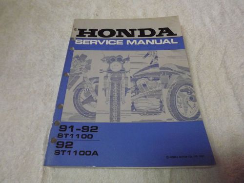 Honda 91-92 st1100/92 st1100a service manual