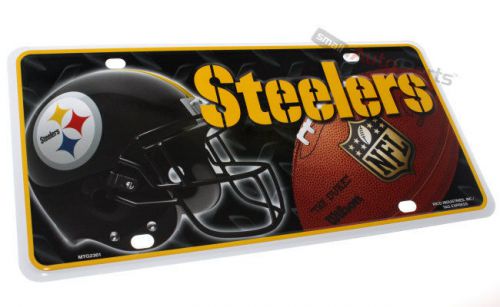 New! pittsburgh steelers football nfl license plate aluminum metal car truck tag