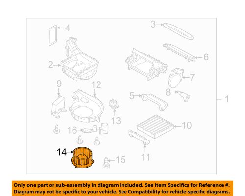 Subaru oem 10-15 legacy-blower motor 72223aj01a