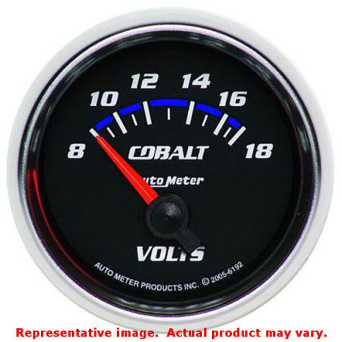 Auto meter 6192 cobalt series bright anodized 2-1/16&#034; (52.4mm) range: 8-18v fit