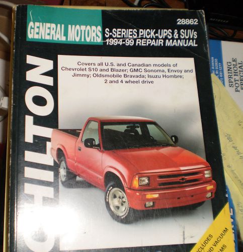 Chevrolet,gmc s10/ sonoma ,blazer,jimmy,bravada,hombre 1994-99 repair manual