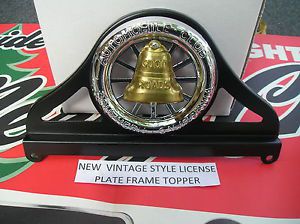 New single 30`s ~ 40`s ~ 50`s vintage style license plate frame topper # 126