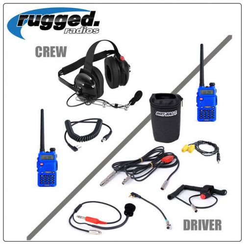 Nascar communications rugged radios racing system w / rh-5r driver to spotter