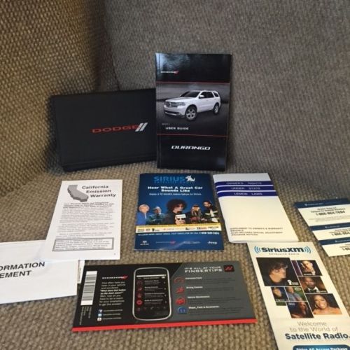 2011 dodge durango oem owners manual set with warranty &amp; service guides and case