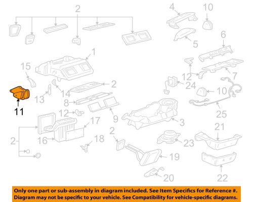 Gm oem evaporator heater-bracket 89018378