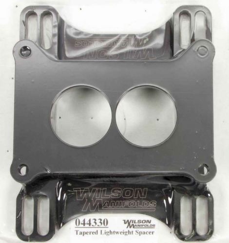 Wilson manifolds 1-1/2 in 2 barrel to square bore carburetor adapter p/n 44330