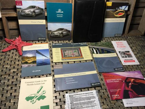 2006 lexus sc430 owners manual + navigation manual +quick guides (full set))