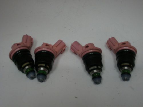 Fits nissan 200sx,240sx sr20det 4 440cc plug &amp; play side feed fuel injectors