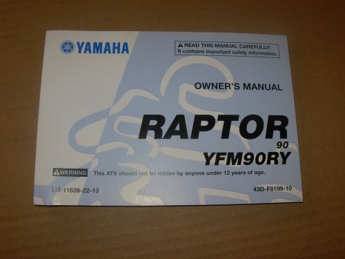 Yamaha yfm90ry raptor atv owner&#039;s manual - issued 2008