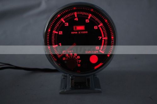 3.75&#034; 8k red led tachometer oil/water pressure/temperature gauge