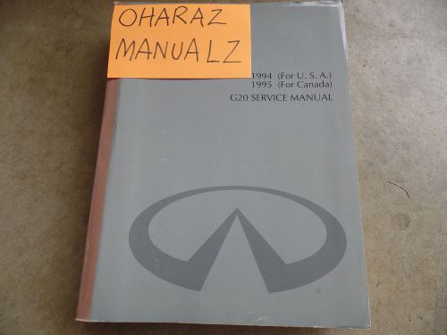 * 1994 (usa) infiniti g20 1995 (canada) service manual