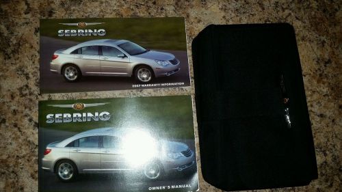 2007 chrysler sebring owners manual set