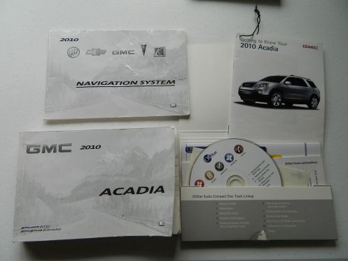 2010 gmc acadia owners manual with supplements