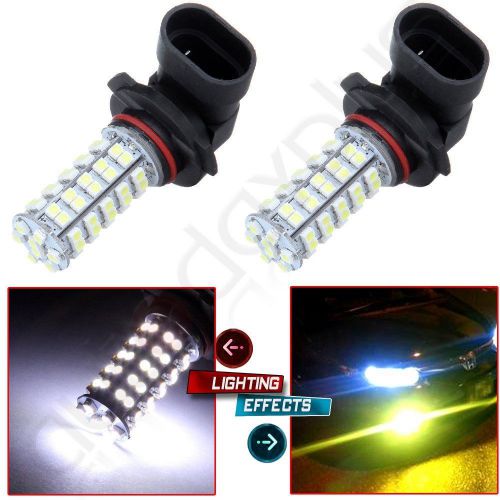 2x white high power 9005 9145 9140 h10 eipstar 68 smd fog light lamp led bulb