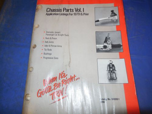 1979 &amp; prior trw chassis parts original volume #1&gt;&gt; 383 page parts catalog!!!