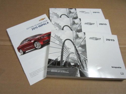 2015 chevrolet impala owners manual with navigation     (oem) j2706