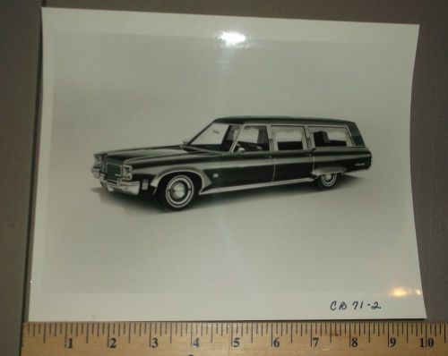 1971 c b cotington funeral coach hearse oldsmobile chassis brochure b&amp;w photo