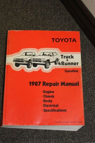 1987 toyota truck &amp; 4 runner repair manual rm046u