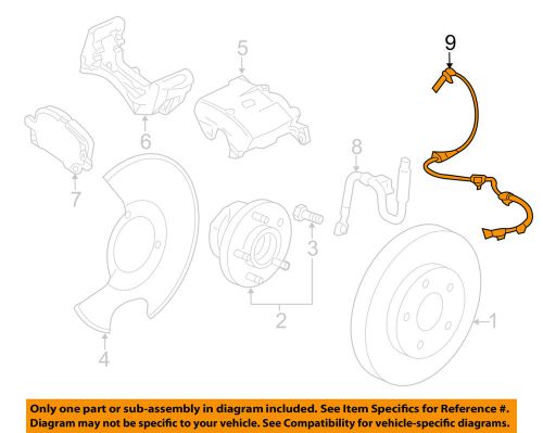 Gm oem anti-lock brakes-front speed sensor 22831244