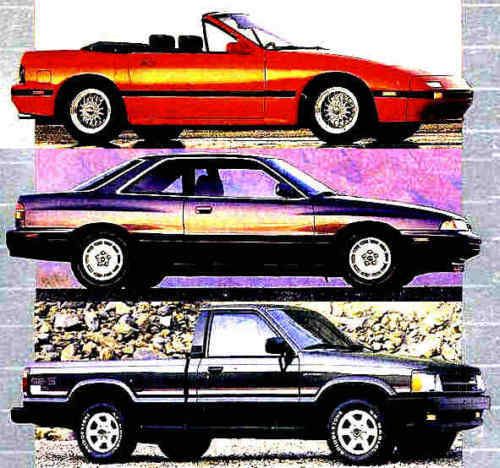 1988 mazda brochure-rx7 convertible-mx6-626-323-b2600