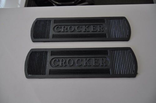 Crocker motorcycle footboard mat set - antique reproduction