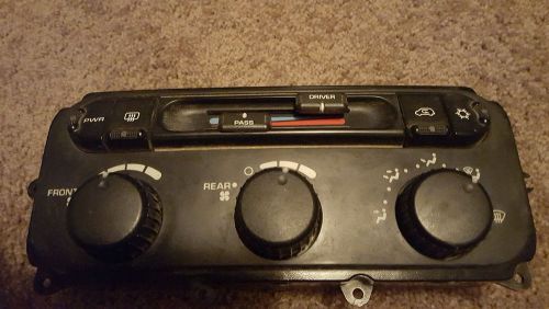 2003 dodge caravan 3.8 dual climate/heater controls with rear heat