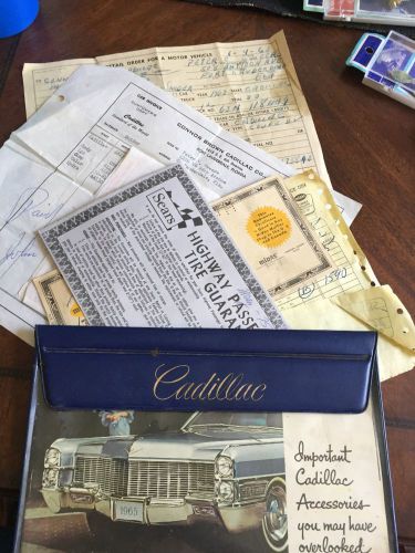 Connor brown cadillac invoices and paperwork 1963 &amp; 1965