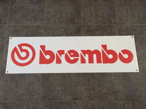 Brembo banner sign wall shop racing brakes calipers rotors ferrari bmw sti ford