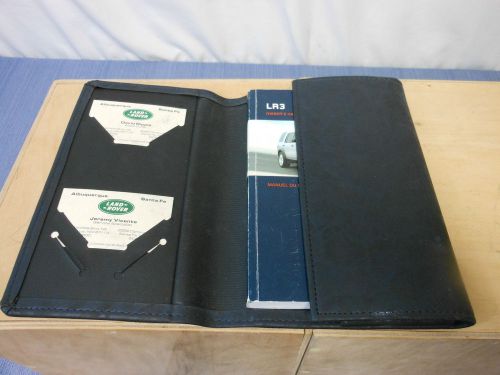 Lr3 land rover 2005 owners manual in land rover pouch