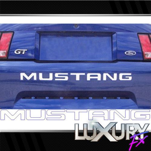7pc. luxury fx stainless mustang bumper letter insert kit for 99-04 ford mustang