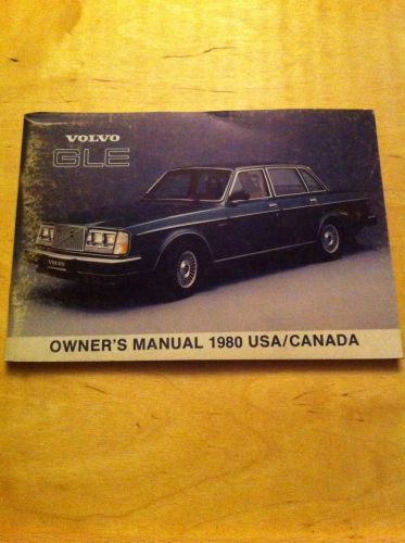 1980 volvo 240 gle owners manual