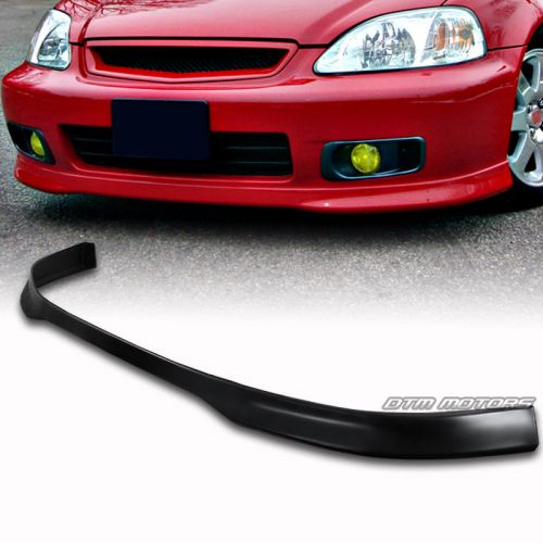 Polyurethane pu tr style front bumper lip wing for 99-00 honda civic dx ex gx lx