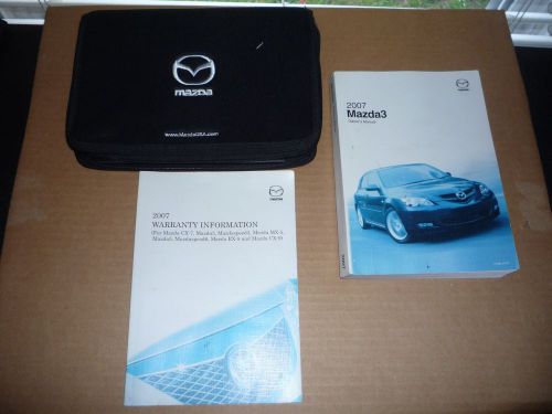 2007 mazda 3 owner’s manual set