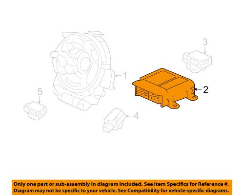 Honda oem 2014 accord supplemental restraint system-sdm module 77960t3la03