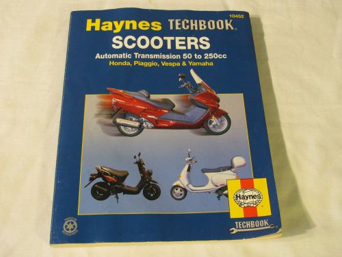 Haynes scooter repair manual book 50 to 250cc 10452 honda vespa yamaha piaggio
