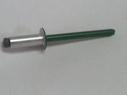 Beck  3/16 aluminum rivets steel mandrel large head green 250 box 1/4&#034; to 3/8&#034;