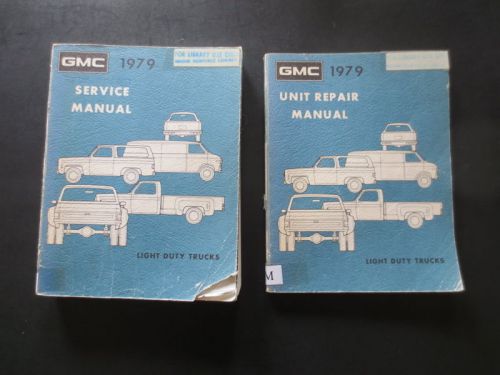 1979 gmc light duty trucks service &amp; unit repair manuals series 15-35 caballero