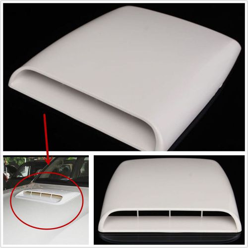 White abs plastic diy simulation car front hood air flow intake decoration cover