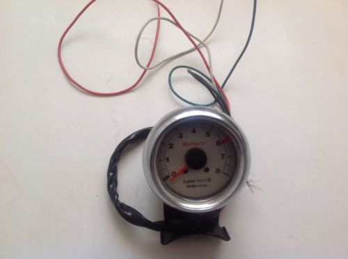 Vintage sunpro super tach ii 2 5/8 face tachometer