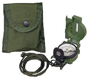 Military s.i. aluminum compass with tritium sights