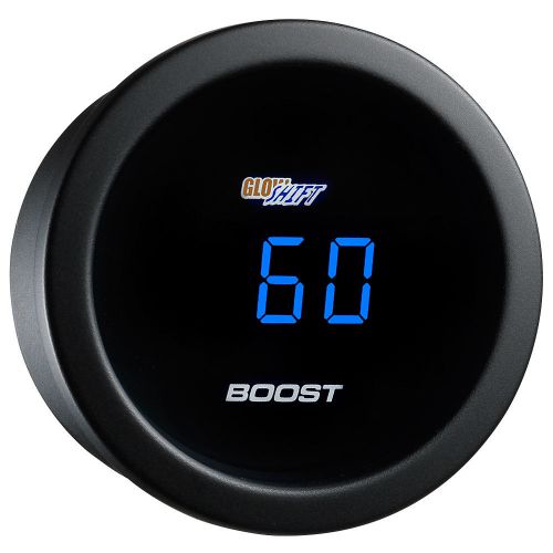 52mm glowshift blue digital turbo diesel boost pressure gauge w 60 psi readout