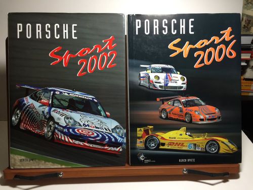 Porsche sport 2002 and 2006 hardbound with dust jackets ulrich upietz