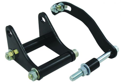 Sb chevy sbc black steel power steeing pump bracket  kit long &amp; short pump v8