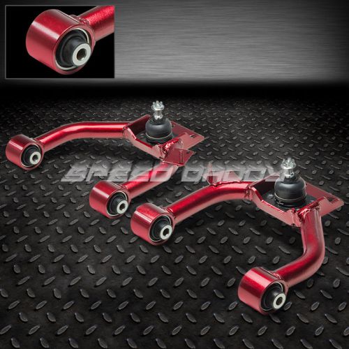 Adjustable front upper camber control arm kit 03-07 honda accord cl7/08 tsx red