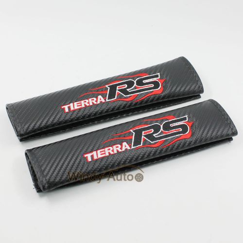 Tierra rs true carbon fiber seatbelt seat belt cover shoulder pads fit for audi