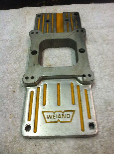 Weiand supercharger carburetor top plate adapter 7162p