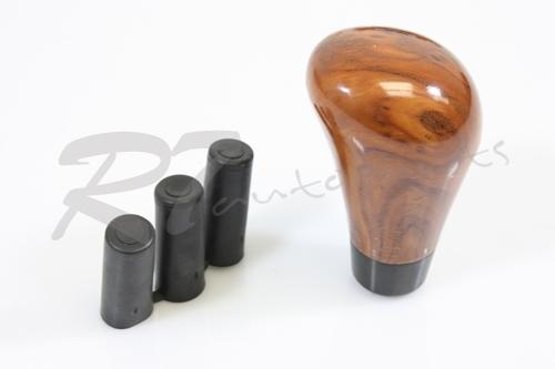 Universal usa high quality cherry wood finish look ergonomic manual shift knob