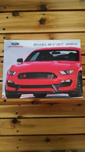 2016 shelby gt350 gt350r ford mustang fold-out brochure