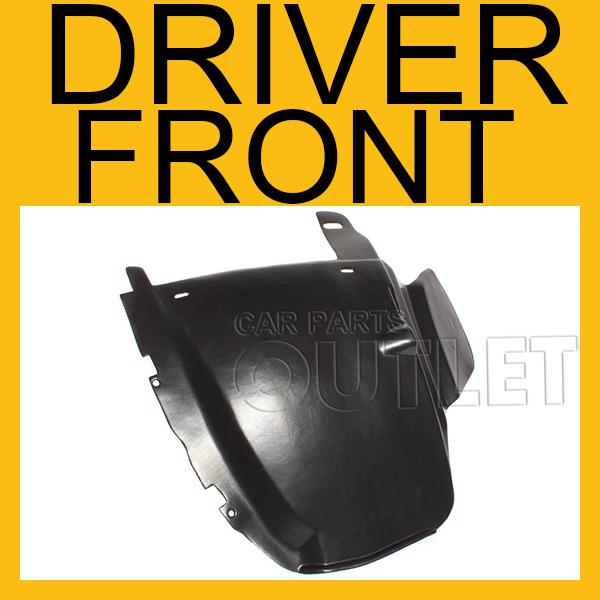 02-05 ford explorer driver side front fender liner splash shield w/o molding lh