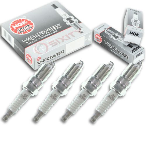 4pcs 03-05 indmar 6.0l v8 ngk v-power spark plugs 8 cyl gm big block kit set ps